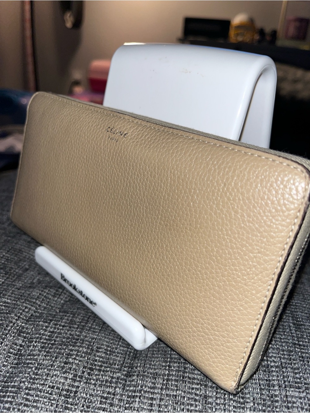 Celine Grained Calfskin Large Wallet